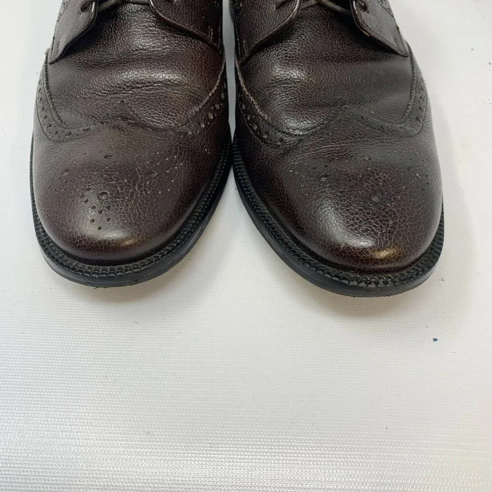 Cole Haan Benton MDL Wing II Derby Chocolate Grain Leather Mens Size 8.5 M
